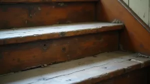 jak wyremontować stare drewniane schody
