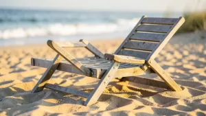 leżak składany plażowy