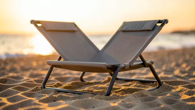 leżak turystyczny plażowy składany